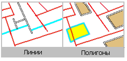 Пересекаются контуром (Are crossed by the outline of)