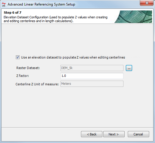 Elevation Dataset Configuration