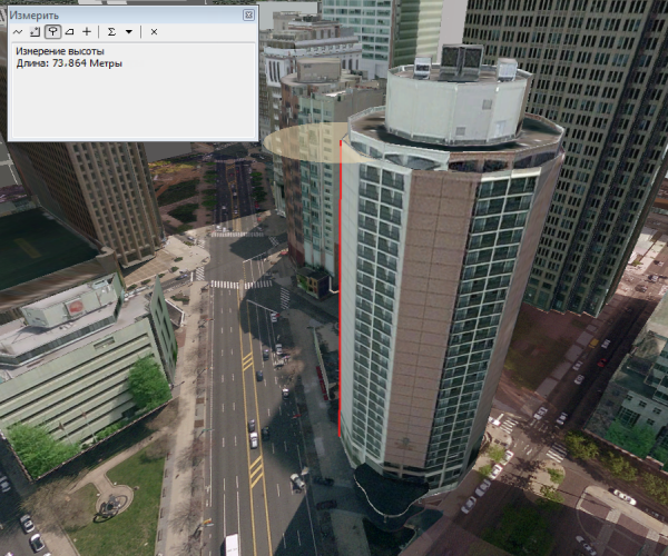 Определите высоту вашего здания с помощью измерения вертикальных расстояний в 3D