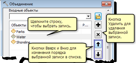 Управление списком многозначных параметров