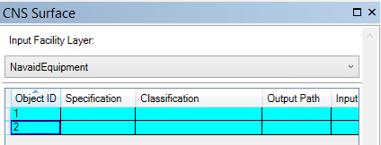 CNS Surface tool grid