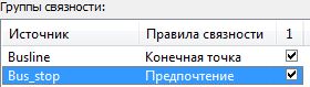 Установка политики наследования связности для соединений