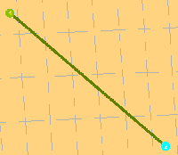 Форма прямой линии для маршрута