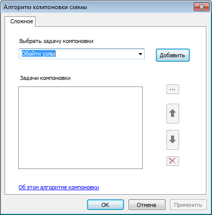 Диалоговое окно свойств Сложного алгоритма (Composite)
