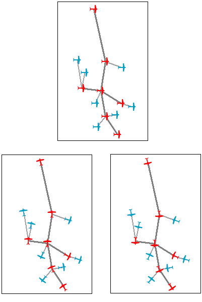 Повернуть узлы вдоль связей — параметр Компенсация угла (Angle offset)