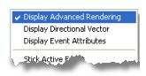 Выбор команды Включить расширенное отображение (Display Advanced Rendering) в контекстном меню инструмента Шаг (Step)