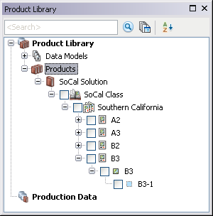 Product Library window Product Library window