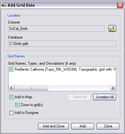 Add Grid Data Add Grid Data