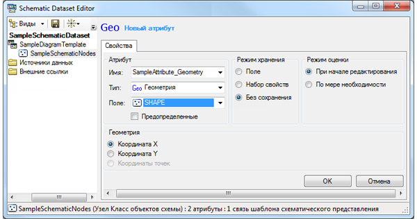 Пример атрибута Geometry – Выбор поля геометрии. Пример атрибута Geometry – Выбор поля геометрии.
