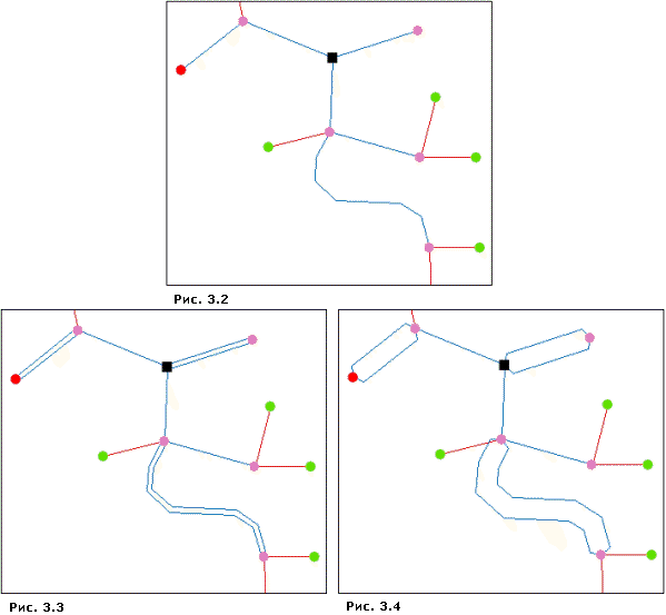 Разделить перекрывающиеся связи — пример значения Offset Разделить перекрывающиеся связи — пример значения Offset