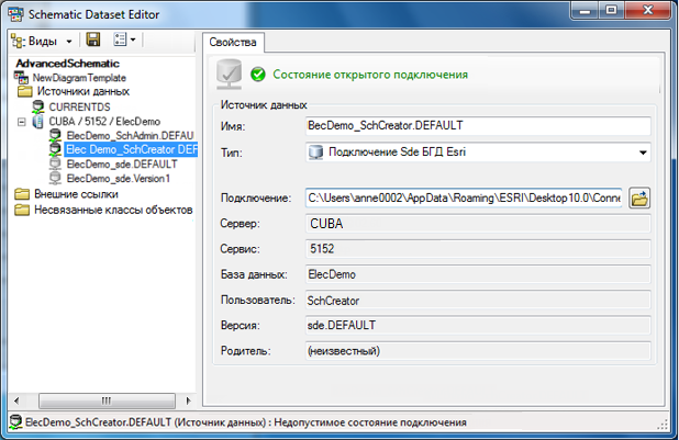 Откройте источники данных ESRI Sde Откройте источники данных ESRI Sde
