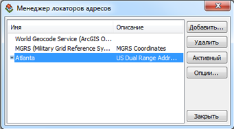 Менеджер локаторов адресов