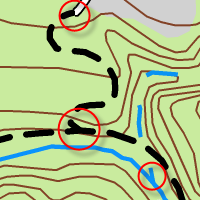 Дорожная и речная сеть отображаются с использованием символов представлений