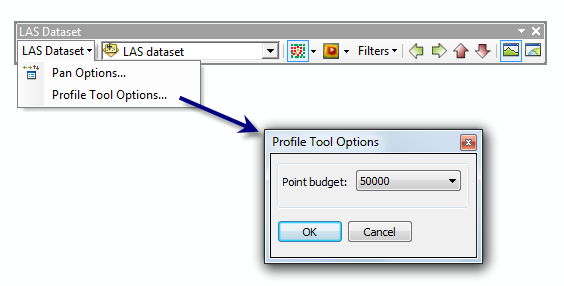 Опции инструмента Профиль (Profile Tool Options)