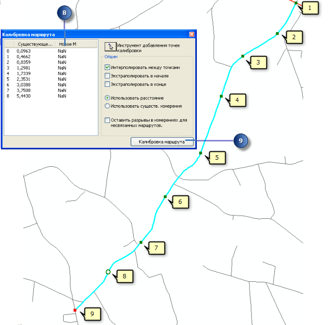 Калибровка маршрута