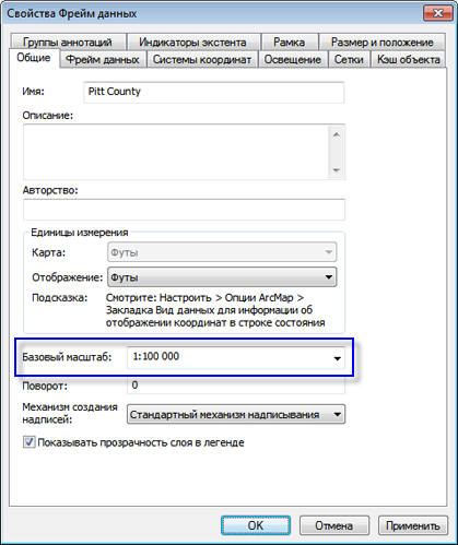 Setting a reference scale for symbols and text