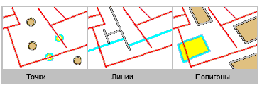 Поиск объектов, пересекающихся с линейными объектами