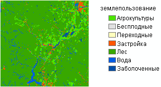 Входной растр почвенно-растительного покрова