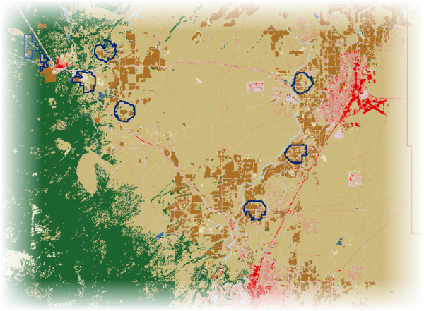 Suitability regions and land use