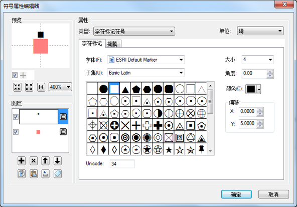符号属性编辑器对话框 - 包含要标记为 SchematicPort 的符号图层，示例