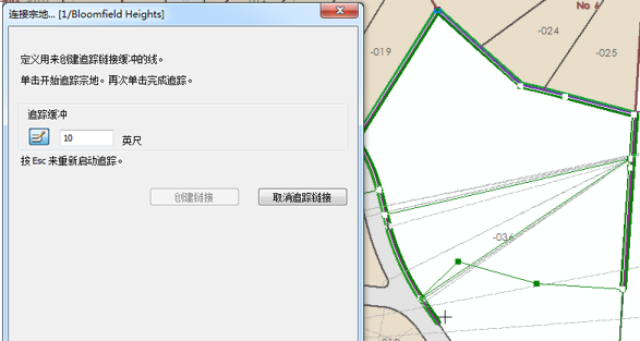 绕边界追踪以创建连接链