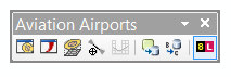 Aviation Airports toolbar