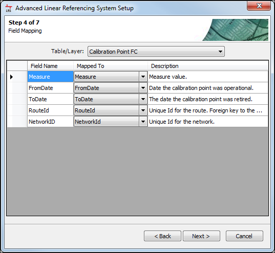 Map fields to LRS data elements