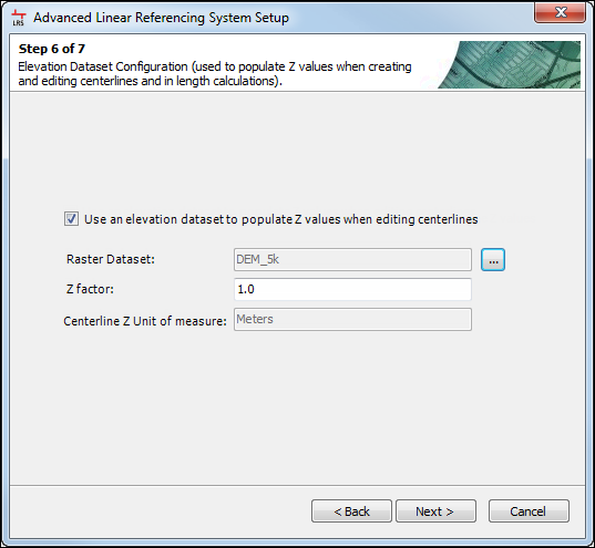 Elevation Dataset Configuration