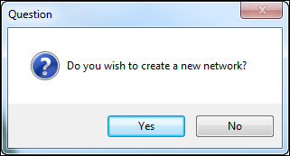 Option to create a new network