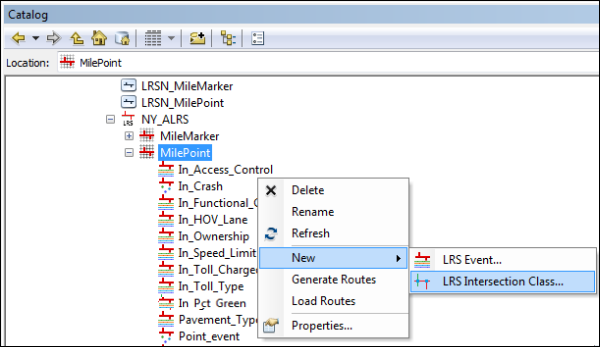 Creating a new LRS intersection class