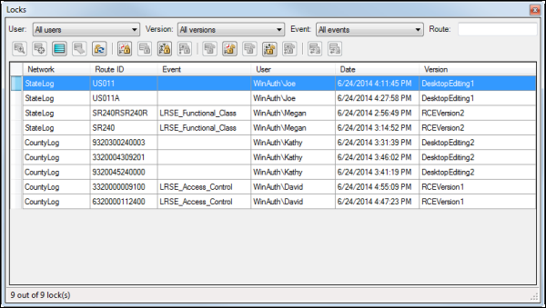 Locks viewer table in