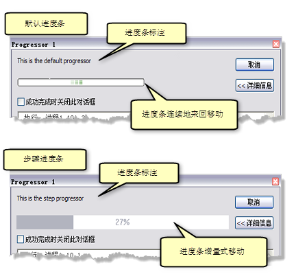 默认进度条和步骤进度条