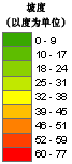 坡度地图图例