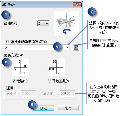 ArcScene 中的 3D 旋转