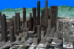 ArcGlobe 中的城市视图