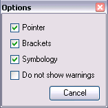 Options dialog box