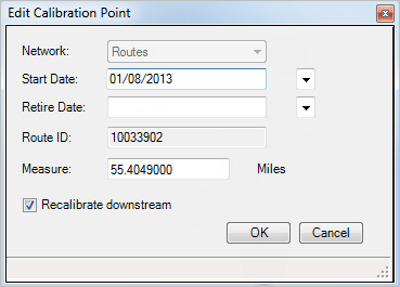 Edit Calibration Point tool