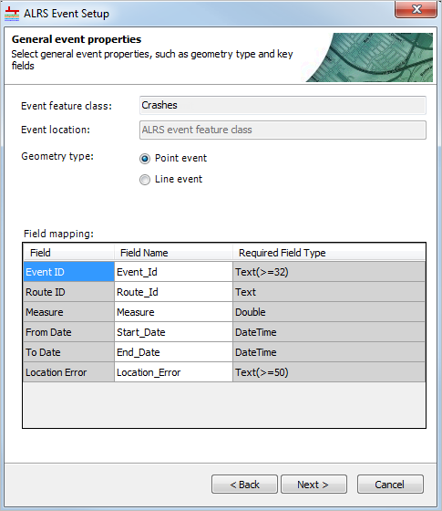 Field names changed