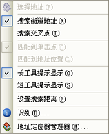 地址检查器快捷菜单