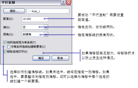 “平行复制”对话框