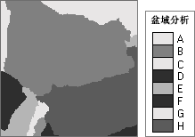 从流向栅格获取的盆域