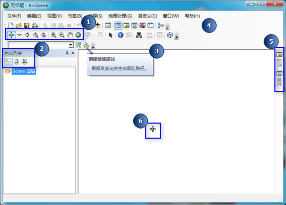 ArcScene 用户界面