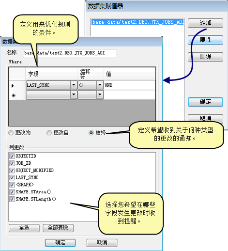 更新数据集属性