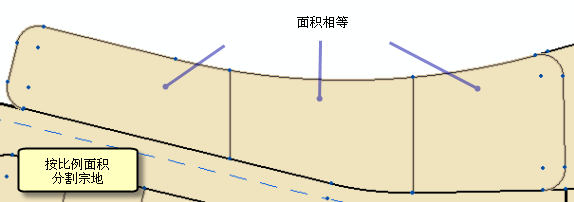 按比例面积进行宗地分割