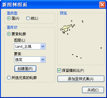 使用爱达荷州的边界创建自定义图例图面