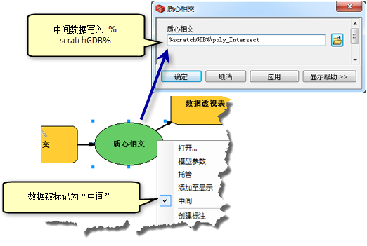 在模型中使用 %scratchGDB%