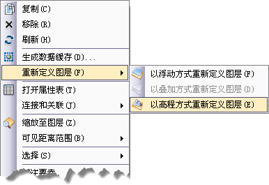 在 ArcGlobe 中将数据重新定义为高程图层