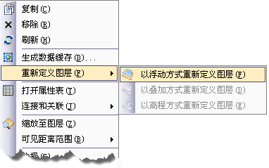 在 ArcGlobe 中将数据重新定义为浮动图层