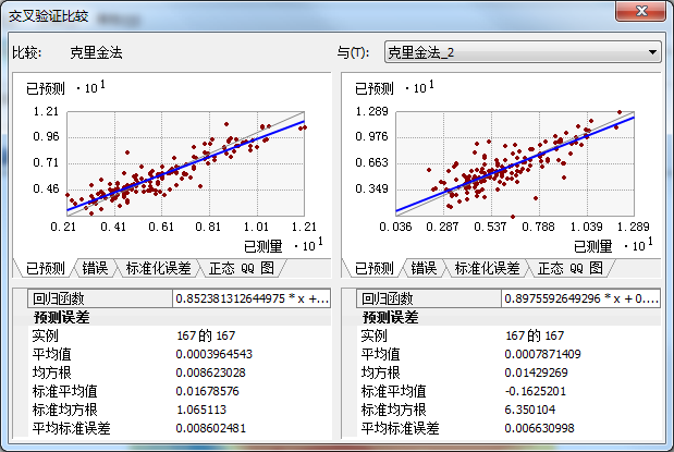 “比较”对话框