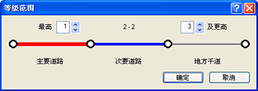 等级范围对话框